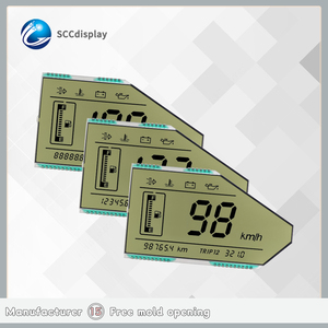 SJXDGW029 HTN economico 7 segmento Non Standard ampio intervallo di temperatura Display LCD Anti-riflesso moduli LCD personalizzati monocromatici - Product Image 2