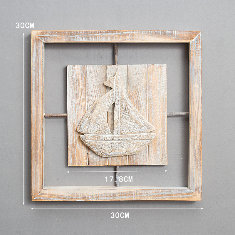 Retro Square Sailboat