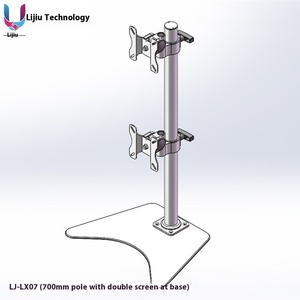 Silver Aluminum Alloy Cable <strong>Function</strong> Desktop <strong>TV</strong> Bracket New Rotating <strong>Computer</strong> <strong>LCD</strong> Monitor Bracket <strong>with</strong> 90 Degree Tilt Angle - Product Image 3