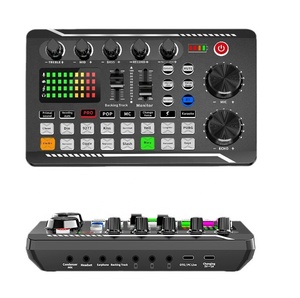 Tarjeta de sonido portátil Kits de micrófono F998 BM800 Set Mezclador de estudio Transmisión en vivo 16 Efectos de sonido Grabación Consola de mezcla de sonido - Product Image 2