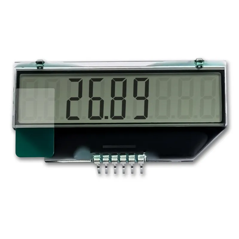 TN pozitif ML1001F-2U IC özelleştirilmiş LCD 7 segmentli LCD ekran modülü için su sayacı ve benzin gaz pompası