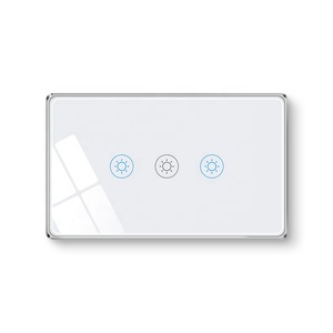 Smart Life <strong>Touch</strong> <strong>Wifi</strong> <strong>Switch</strong> US Standard 3gang Black 120*72*34mm Smart Thing <strong>Touch</strong> <strong>Switch</strong>