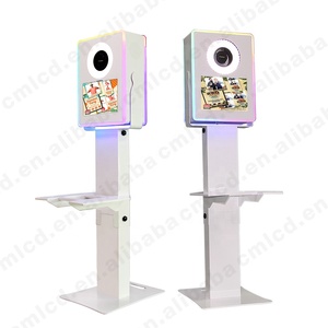 Photobooth yüzey Pro 4/5/6/7/7 +/8/9/X 12.3 inç veya 12.9 inç iPad selfie fotoğraf kabini LED flaş halka ışık DSLR kamera yazıcı - Product Image 2