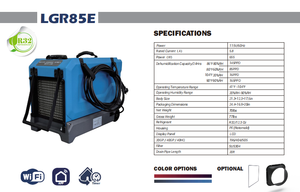 <strong>Rotomolding</strong> Automatic LGR 85 Pints Water Restoration Dehumidifier Home Large
