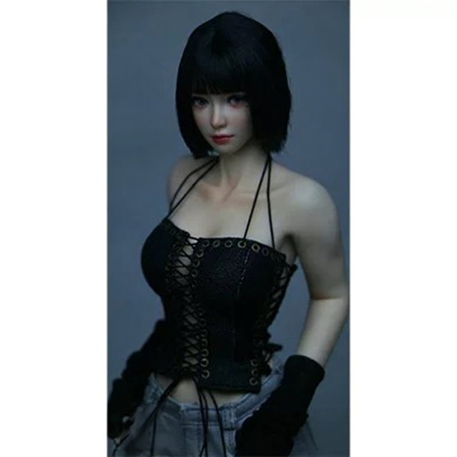 Black strap halter top