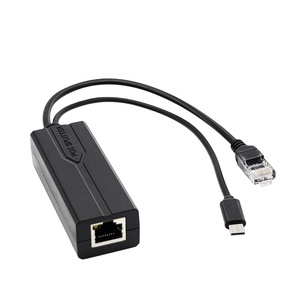 Power Over Ethernet 48V〜5V Type-CコネクタPOEスプリッター (CCTV 5VIPアクセサリ用) APカメラ - Product Image 1