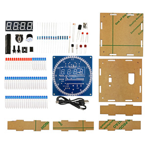 Kreative DIY elektronische Uhr DS1302 mit rotierender LED-Anzeige Temperatur anzeige Alarm und Uhr für zu Hause oder im Büro - Product Image 5