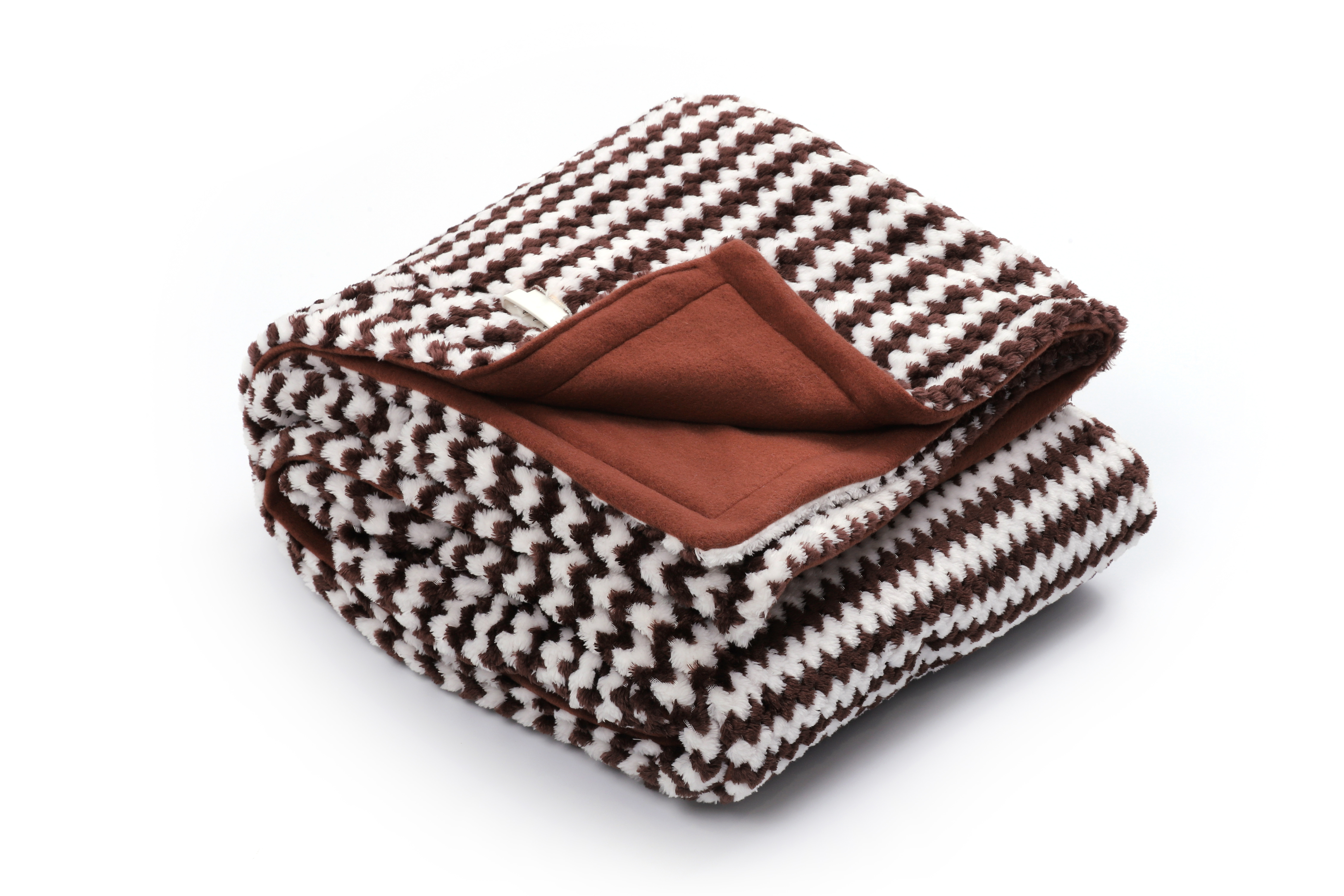 rayures marron et blanches