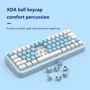 Wireless <strong>Keyboard</strong> Mute Usb External Small <strong>Computer</strong> Home Office Cute Color Matching Ball Nord <strong>Keyboard</strong> 88key - Product Image 3