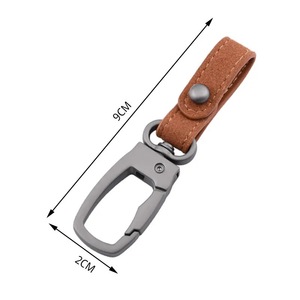 Leve Matte Metal Chaveiro Retângulo Estilo Simples Couro Telefone & Chaves Do Carro Suporte Característica Segura Keychain