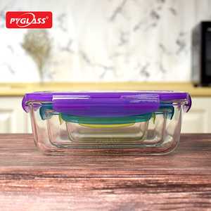Pyglass High Fresh-Keeping Box Refrigerador Almacenamiento PP Tapa Borde convexo Rectangular Sellado Contenedor de alimentos para verduras Frutas - Product Image 3