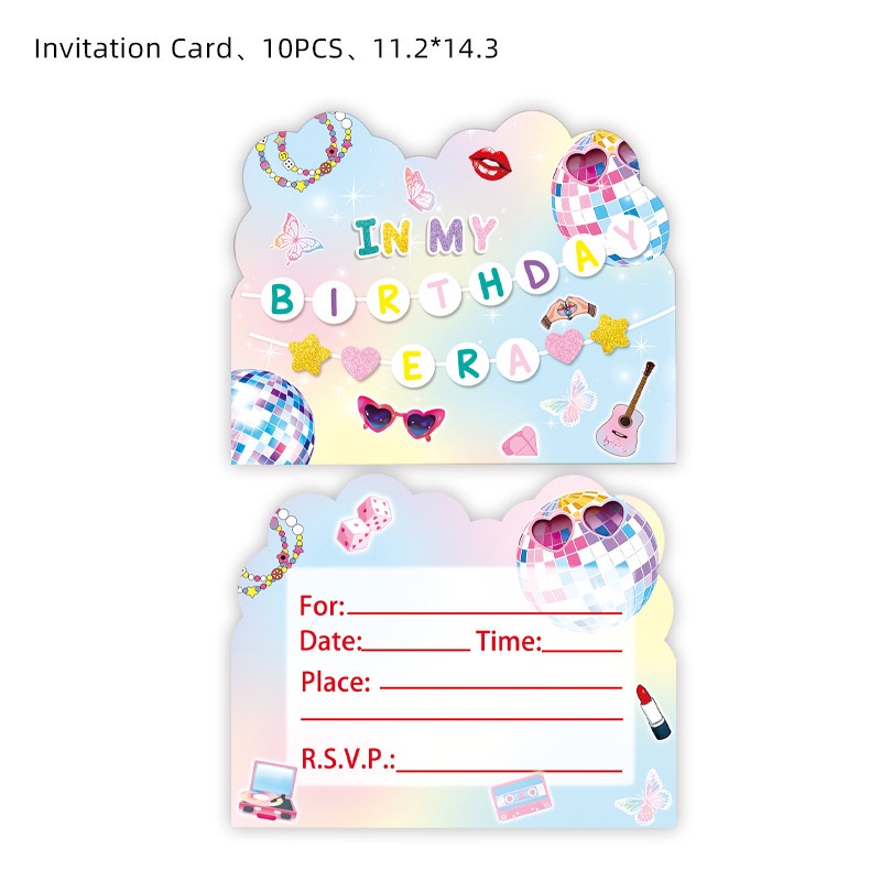 Carte d'invitation 10 pièces