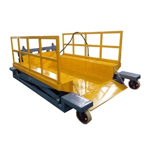Plataforma de carga de tijera hidráulica con rodamiento de carga fuerte y plataforma antideslizante para elevadores de carga de almacenes logísticos - Product Image 3
