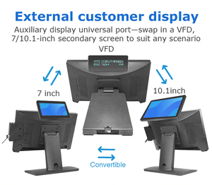 Machine de caisse enregistreuse tout-en-un terminal de point de vente en gros avec écran tactile, systèmes de point de vente fiables pour les petites entreprises et les magasins - Product Image 2