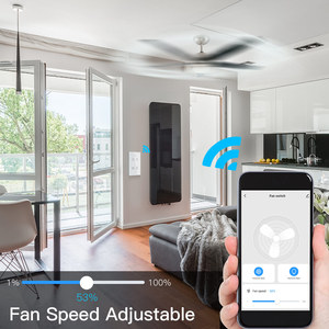 MOES Smart Switch Tuya WiFi RF Ceiling Fan with Light Wall Switch Smart Life Wireless Remote <strong>Control</strong> Home <strong>Automation</strong> <strong>System</strong> - Product Image 2