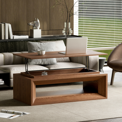 Nogal + Madera maciza + MDF + Moderno