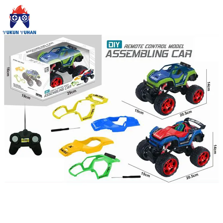 Jouets éducatifs pour enfants à démonter voiture télécommande 4WD véhicules tout-terrain jouet d'assemblage