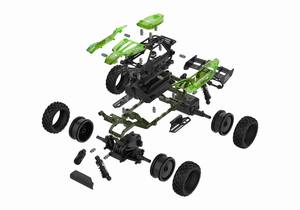 1:18 ölçekli kök radyo kontrol oyuncaklar RC uzaktan kumanda oyuncak Rc araba DIY montaj kiti çocuklar için - Product Image 2