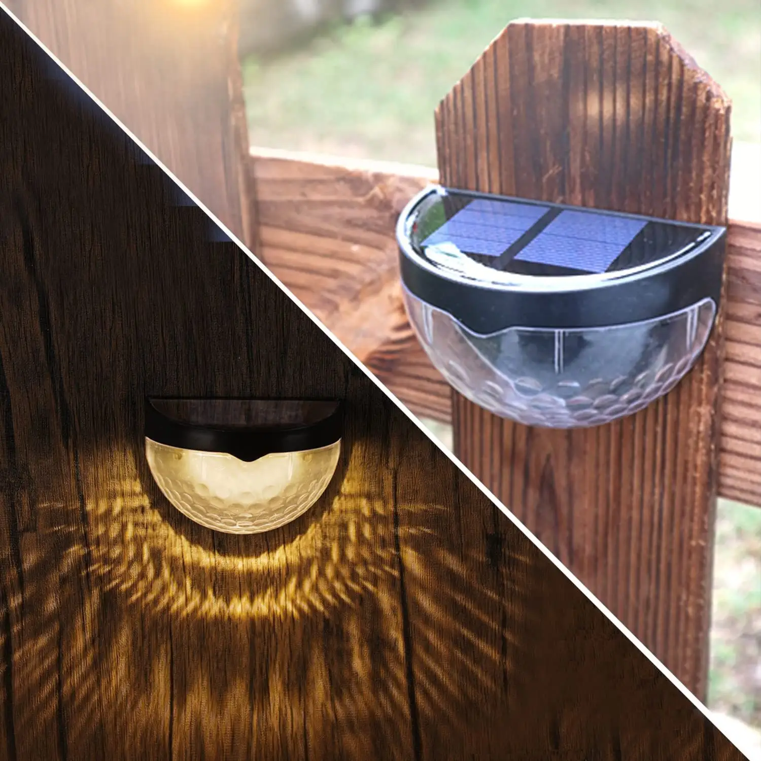 Lampada solare a LED illuminazione per esterni decorazione del giardino luce per ponte scale da parete lampada da recinzione impermeabile luce per gradini