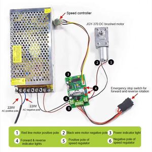 Controlador de CC PWM de 6V, 10V, 12V, 24V, 30V, con interruptor de inversión positiva, controlador de CC PWM para controlador de velocidad de Motor de CC, 200W CCM6N - Product Image 6