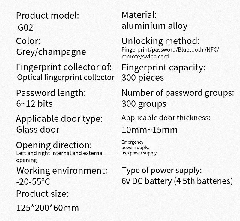 sliding glass door lock unlock-free password induction remote control lock protection locks applet smart home electronics safety