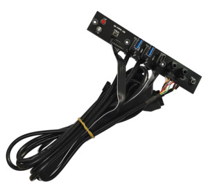 Placa de circuito PCB de 2 puertos USB 3,0, Cable de salida de entrada de Audio, interruptor de alimentación, carcasa de ordenador, Cable de Panel frontal USB, placa base