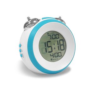 Reloj Despertador con campanas gemelas de metal, reloj de mesa LCD Digital, reloj de escritorio multifunción, luz trasera para dormir pesada - Product Image 4