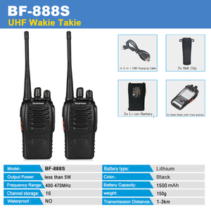 Cheapear Baofeng BF-888S UHF Type-C Walkie Talkie cầm tay thu phát di động hai cách phát thanh ham kinh doanh nghiệp dư đài phát thanh - Product Image 6