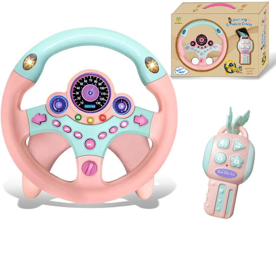 EPT eğitici oyuncaklar bebek çocuklar için elektrikli araba sürüş simülatörü oyuncak simülasyon direksiyon oyuncak çocuklar için