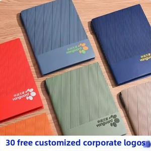 Anpassbares Logo A5 <span class=keywords><strong>Notebook</strong></span> Weiche Leder hülle Hoch ästhetisches Business Office Notepad Bedruckte Innen blätter Faden nähen