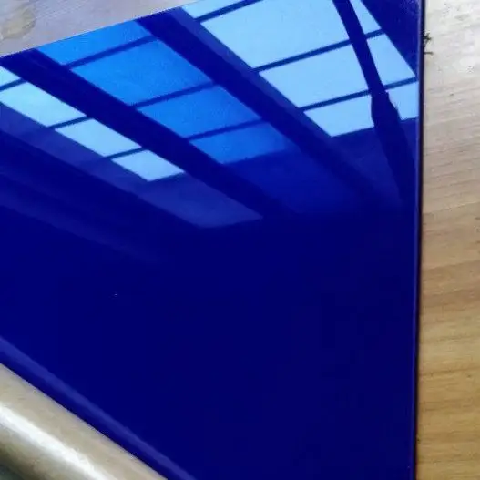 لوح أكريليك للقطع بالليزر بلون أزرق 5 مللي متر مصنوع حسب الطلب