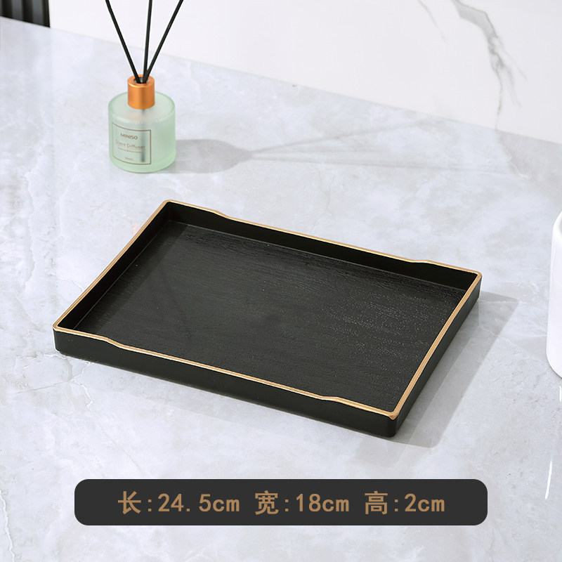 S03 - Gold-edged Black 24x18x2cm