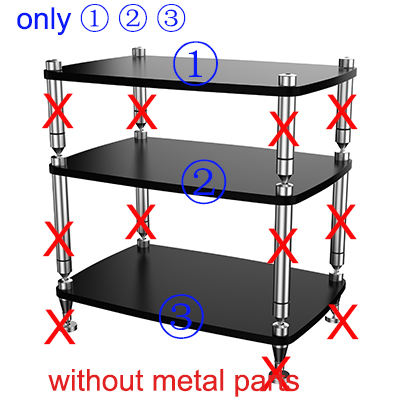ชิ้นส่วน MDF สีดำเท่านั้น