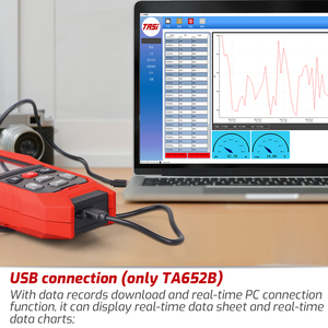 TASI TA652B数字声级计30 ~ 130dBA/C/Z噪声计，带USB功能环境测试仪，由耐用塑料制成 - Product Image 3