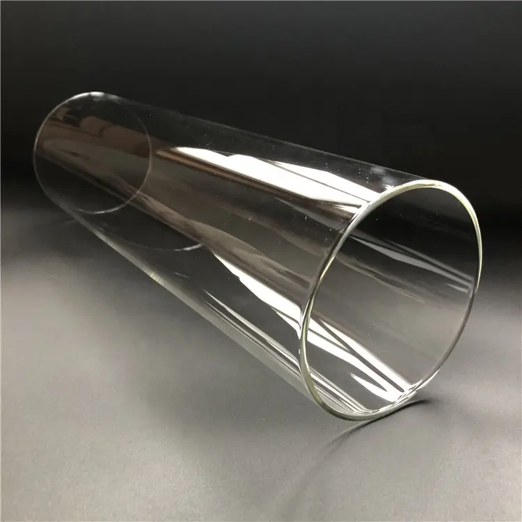 Resistencia al calor borosilicato de tubo de vidrio templado claro de vidrio de borosilicato tubo de China