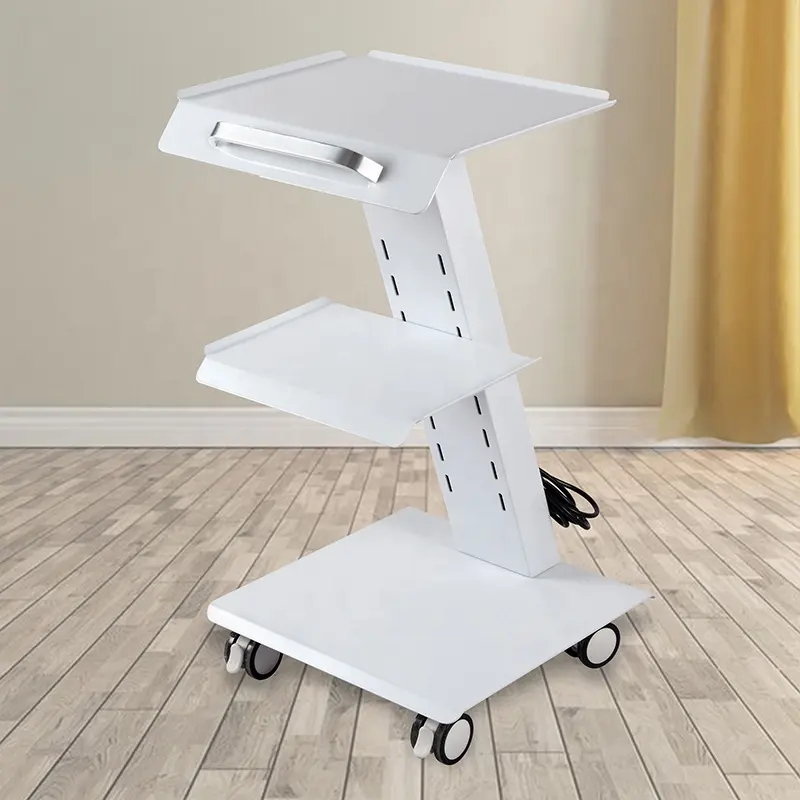 Carrello odontoiatrico medico del metallo della mobilia del carrello del salone di bellezza di Yimmi con il carrello di bellezza della presa