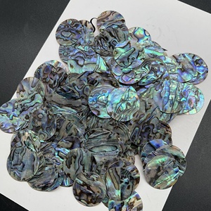 Wholesale Colorful <strong>Paua</strong> Shell Blanks Abalone Shell Round Flakes Pieces <strong>Inlay</strong> Decorations for Jewelry Furniture - Product Image 2