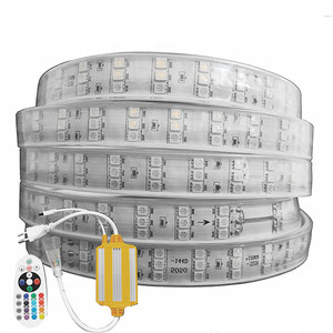 Gmxx031在庫高速配送5050 Smd Led Rgb 220V LEDストリップライトリモートコントローラー付き - Product Image 4