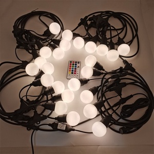 IP65 Smart G50 RGB di plastica <span class=keywords><strong>LED</strong></span> stringa di luce telecomando catena di luce 12 pz lampadine a <span class=keywords><strong>LED</strong></span>