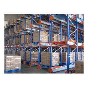 Estantes metálicos de varios niveles ajustables de servicio pesado Sistema de estantería de lanzadera de radio Estantes de almacenamiento de almacén - Product Image 1