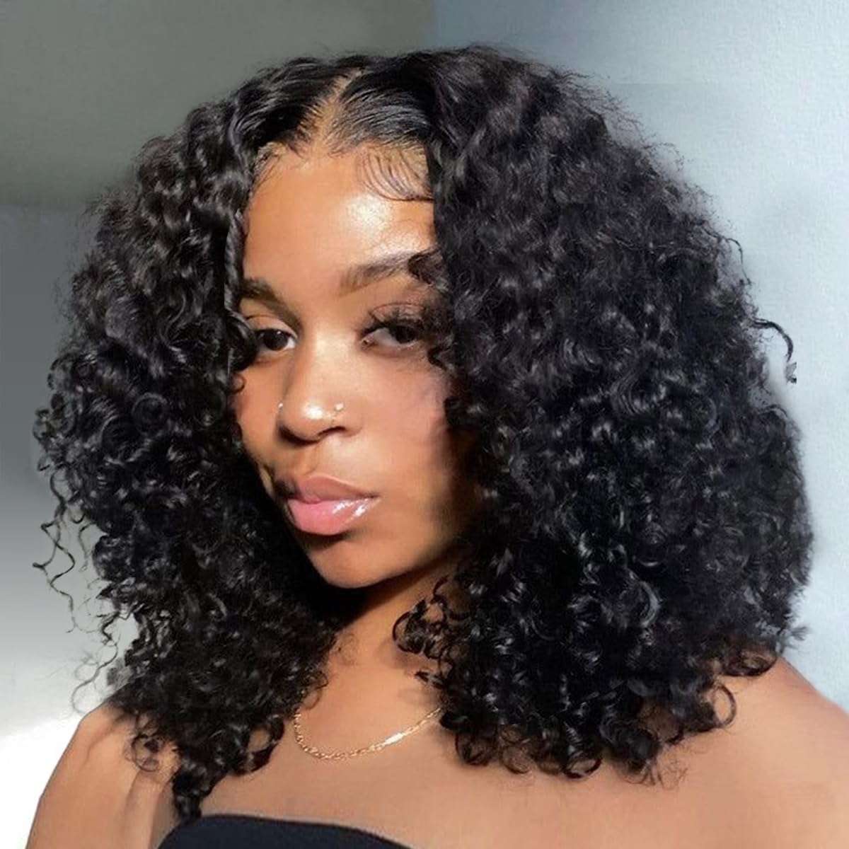 Perruque BOB afro crépue bouclée