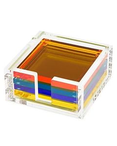 透明亚克力可堆叠光盘架，带切割卡环手柄Lucite光盘珠宝盒展示储物 - Product Image 5