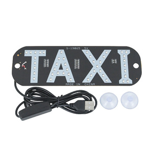 12V LED sinyal ışığı için taksi cam kabin gösterge lambası işareti ile çakmak fişi boş taksi işareti Led ışıkları - Product Image 1
