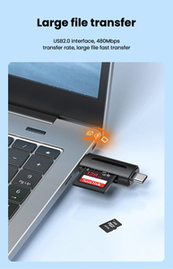 Micro TF SD <strong>Card</strong> Reader 2.0 USB with TF <strong>Card</strong> Slot USB2.0 <strong>Memory</strong> <strong>Card</strong> Reader for <strong>Computer</strong> <strong>Camera</strong> Android Phone Reader - Product Image 4