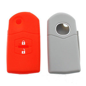 Colorful Flip Silicone Remote <strong>Key</strong> Fob Shell for <strong>Mazda</strong> 6 3 FAW Pentium B70 Two-button Flit Car <strong>Key</strong> - Product Image 1