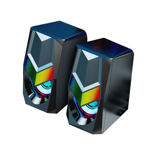 Küçük taşınabilir stereo USB 2.0 adet aksesuarları LED gökkuşağı renkleri müzik şarkı bilgisayar oyunu hoparlör - Product Image 2