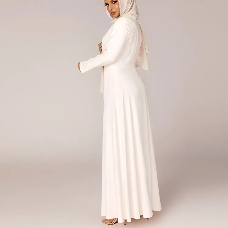 Markdown ขาย XS Abaya ผู้หญิงสนับสนุนหรูหราแขนยาวชุดแต่งงาน S ผู้หญิงมุสลิมชุดยาว