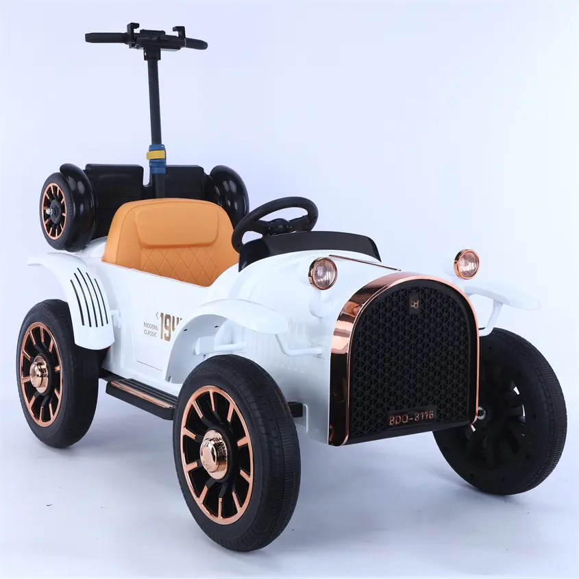 Coche eléctrico de juguete de estilo lujoso para padres e hijos, batería de 12V, 45W, para exteriores