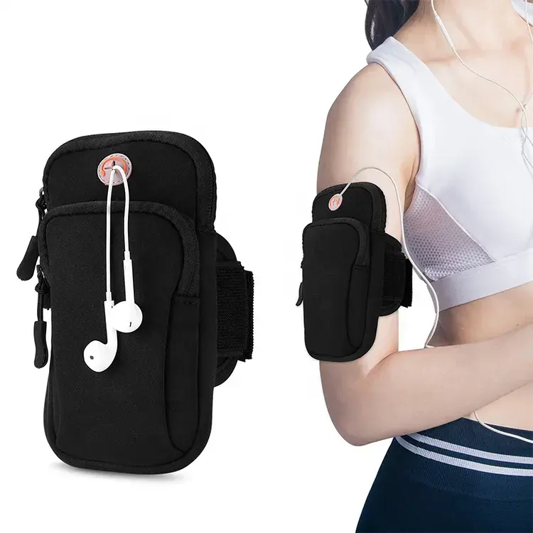 Hot sale Promotion Phone Accessories Running Sport Arm Bag Phone Case Mobile Phone Bags Neoprene Armband