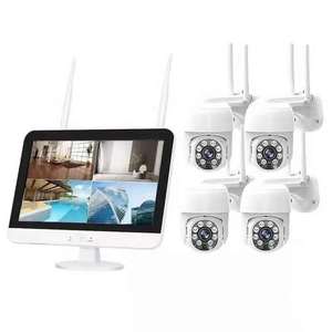 10.1インチ液晶キット4ch8チャンネル1080PWifi CCTV NVRキット<span class=keywords><strong>4</strong></span>カメラ2mp自動追跡Ptzドームカメラキットワイヤレスセキュリティシステム
